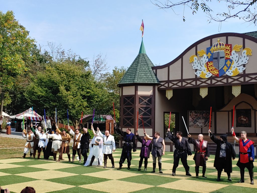 Costumed performers at the PA Ren Faire in Mount Hope